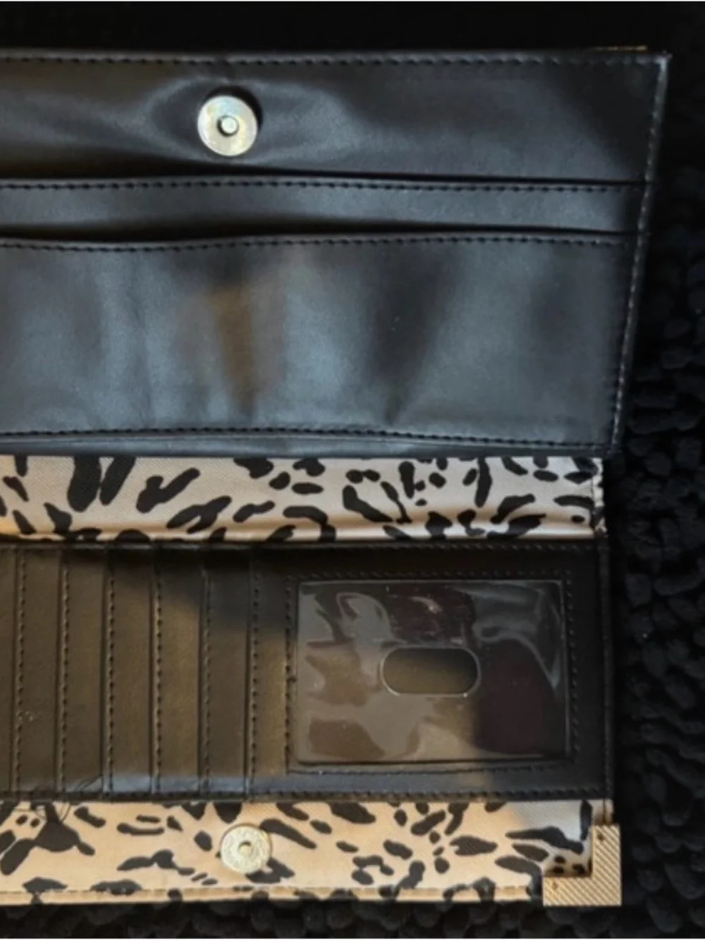 Jessica Simpson Snake-Print Wallet Clutch in Beige and Brown, New without Tags